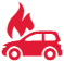 <b>Incêndio</b><br><br>Com a gente o seu veículo fica protegido em casos de incêndio com indenização total ou parcial.